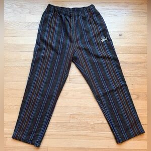 Stussy wool striped relax pant